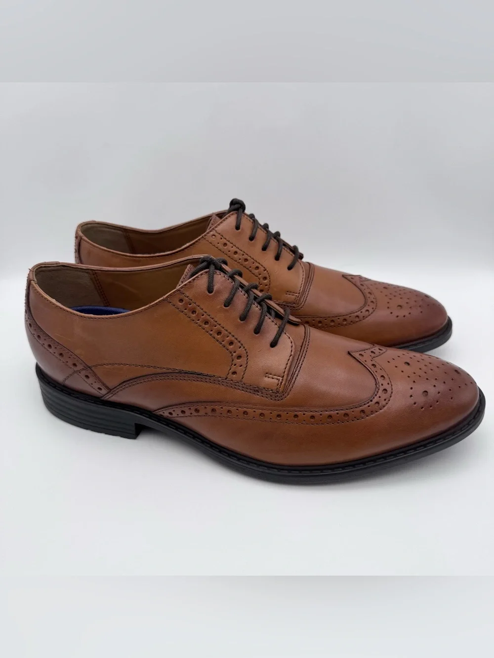 Bostonian Brown Leather Wingtip Oxford Lace-Up Dress Shoes Men's Size 11.5 M